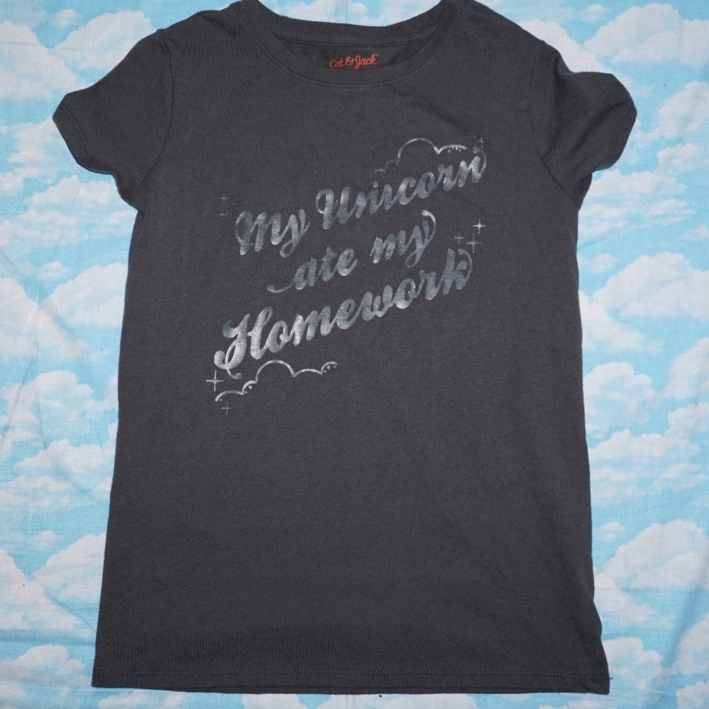 2/$10 Girls Printed tee Unicorn